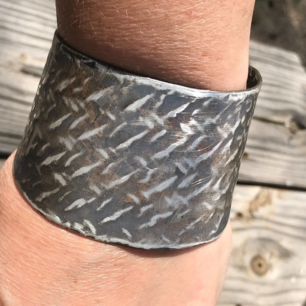 Gladiator Solid Sterling Silver 925 Cuff Bracelet Handmade Industrial Warrior - Picture 6 of 11